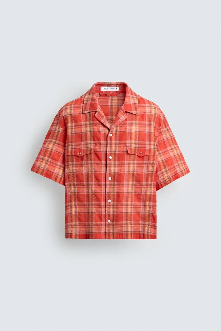 Kemeja Relaxed Fit Kotak-kotak
